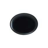 Bonna China Notte 12.25" x 9.5" x h:1" Oval Black Porcelain Platter
